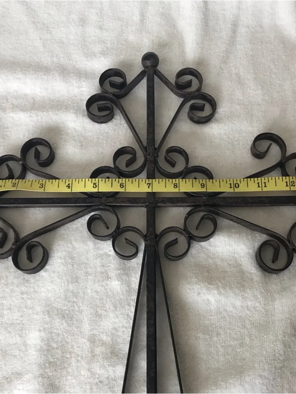Wrought Iron Wall Cross Decor NIB
